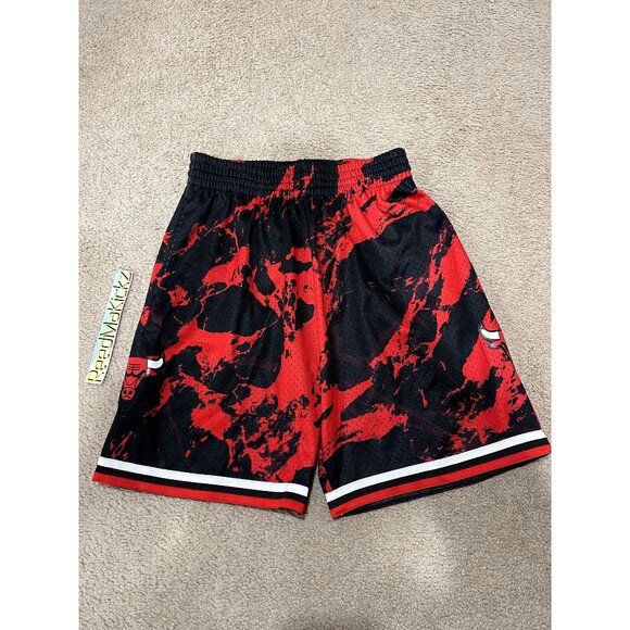 Mitchell & Ness Chicago Bulls Marble Shorts Mens Medium - Picture 1 of 5